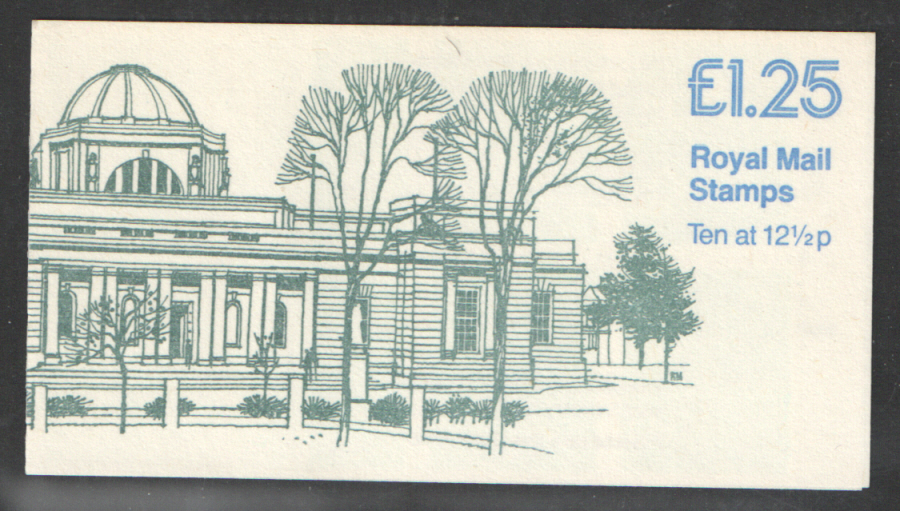 (image for) FK2A / DB7(19) Perf E1 £1.25 National Museum of Wales Left Margin Folded Booklet