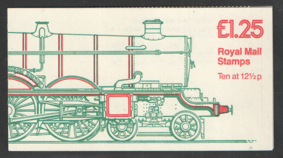 (image for) FK5B / DB7(22)A Cyl B1 (B49 Row 2) £1.25 Railway Engines No.1 Right Margin Folded Booklet