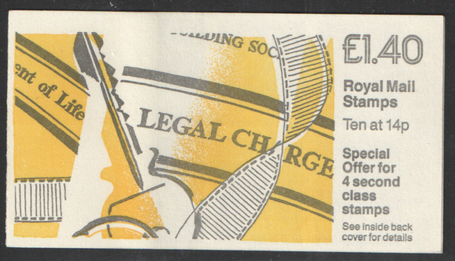 (image for) FM5A / DB7(42) £1.40 Legal Charge Left Margin Folded Booklet