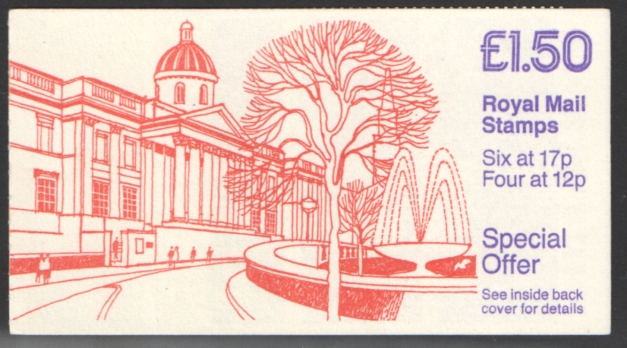 (image for) FP2A / DB11(17) Cyl B14 B8 (B55) £1.50 National Gallery Left Margin Folded Booklet