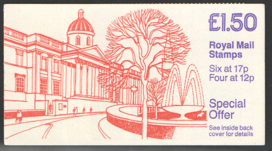 (image for) FP2A / DB11(17) £1.50 National Gallery Left Margin Folded Booklet