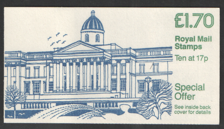 (image for) FT6B / DB8(30)A Cyl B21 £1.70 National Gallery Right Margin Folded Booklet
