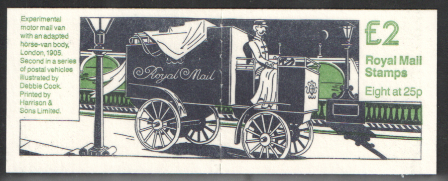 (image for) FW2 / DB15(28) Perf I1 Postal Vehicles No.2 £2 Folded Booklet