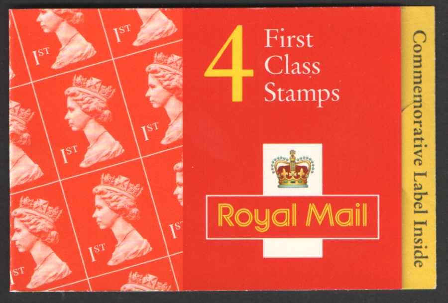 (image for) HB15 / DB22(5) Commonwealth Heads 4 x 1st Class Barcode Booklet - Click Image to Close