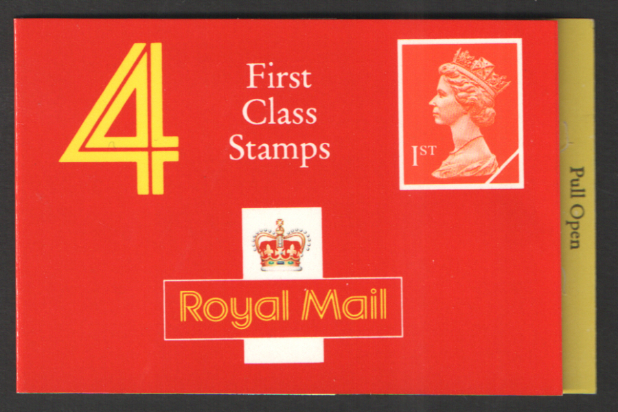 (image for) HB3a / DB20(9)C Cyl W1 W1 W1 Low OBA Walsall 4 x 1st Class Barcode Booklet