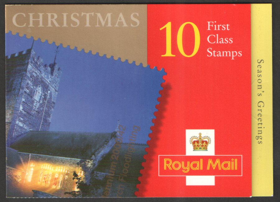(image for) LX19 / DB12(26) 2000 10 x 1st Class Christmas Booklet - Click Image to Close