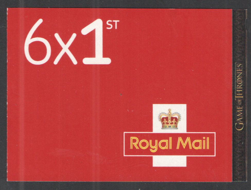 MB20 / SB5(33) Cyl W1 2018 Game of Thrones 6 x 1st Class Booklet