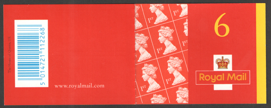 (image for) MB5 / SB1(9) 2002 Questa 6 x 1st Class Booklet - Click Image to Close