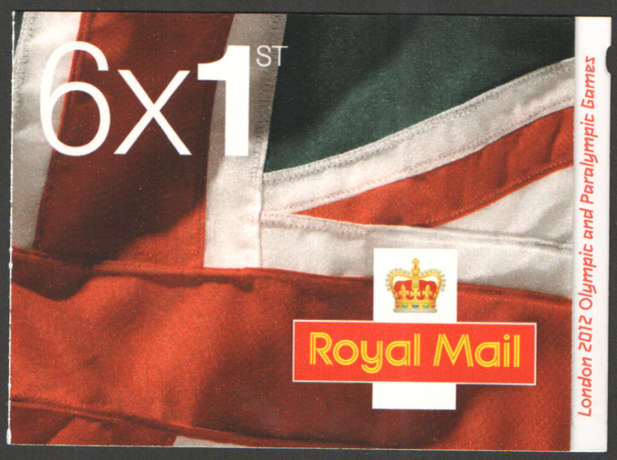 (image for) MB9 / SB5(21) SBB Cyl W1 "Vision Quote" London 2012 6 x 1st Class Self Adhesive Booklet
