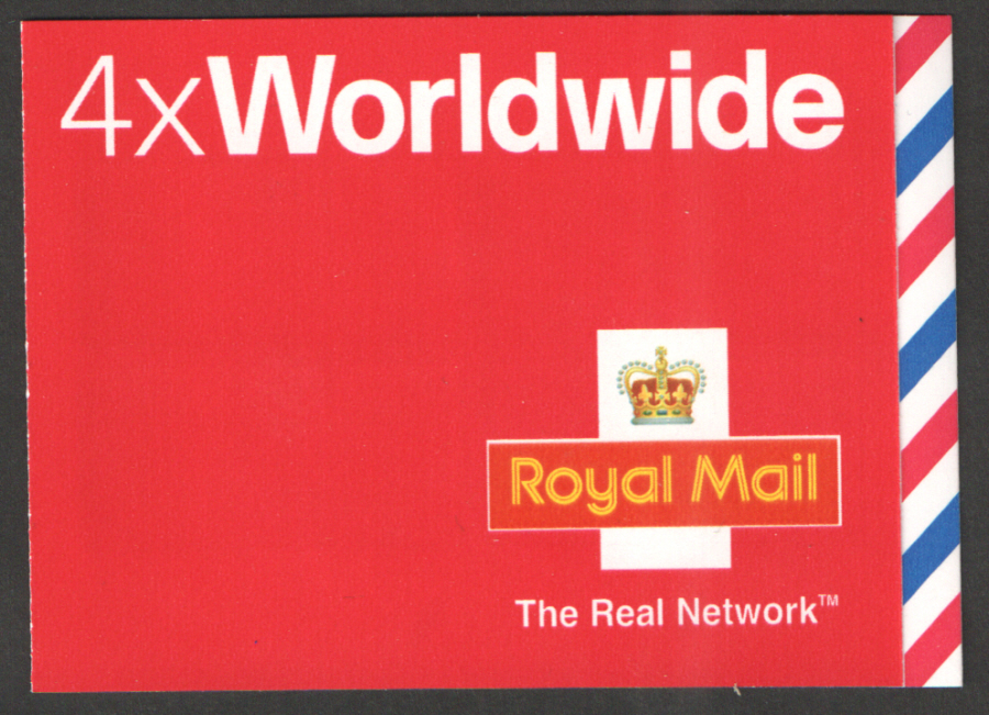 (image for) MJ1 / SB4(5) 2003 4 x Worldwide to 40g Booklet