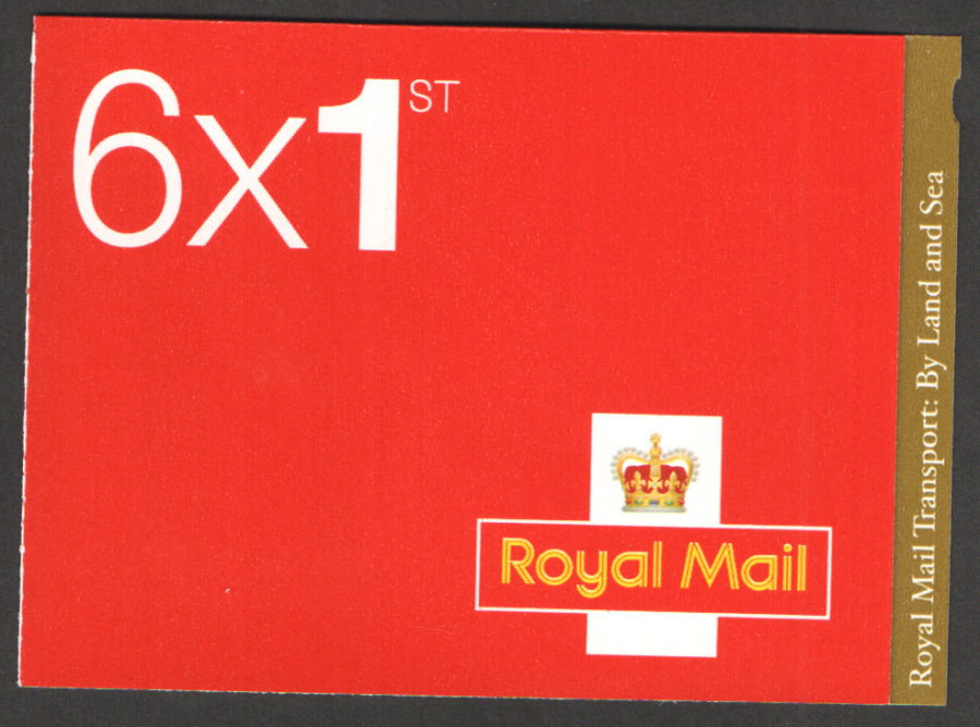 (image for) PM40 / SB3(40) Cyl W1 2013 Royal Mail Transport 6 x 1st Class Booklet
