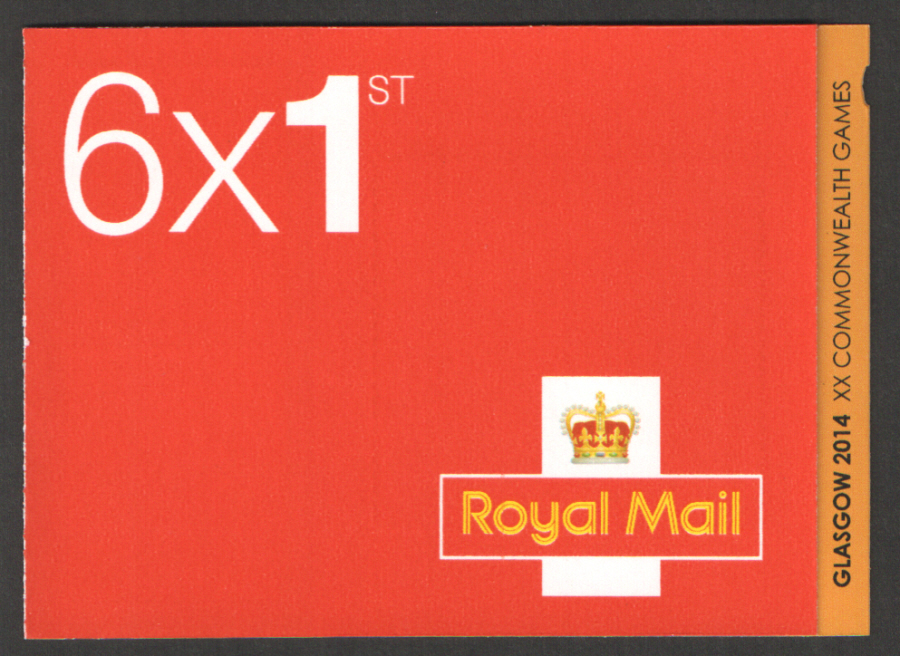 (image for) PM43 / SB3(43) 2014 Commonwealth Games 6 x 1st Class Booklet - Click Image to Close
