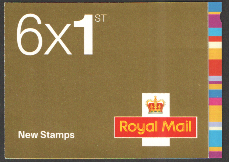 (image for) QA1 / SB5(5) Short Bands Bottom 2005 Smilers 6 x 1st Class Booklet