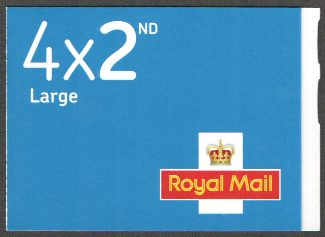 (image for) RA4 / SB2(17) Cyl W2 M16L / MFIL New Font Walsall 4 x 2nd Class Large Booklet - Click Image to Close