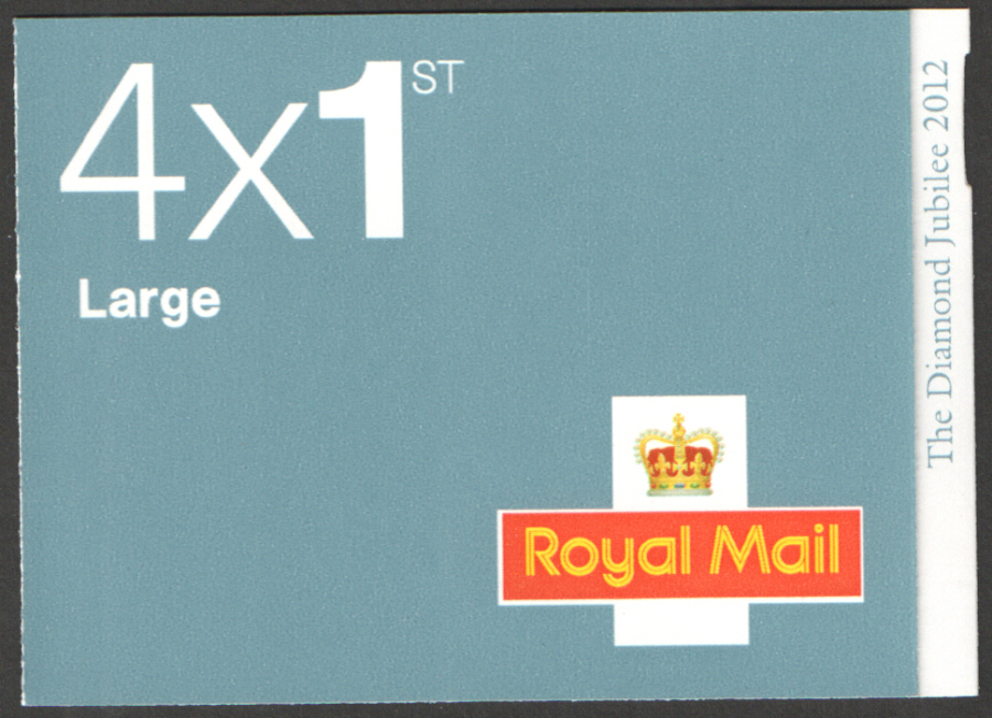 (image for) RB3 / SB1(21) 2012 Diamond Jubilee 4 x 1st Class Large Booklet - Click Image to Close