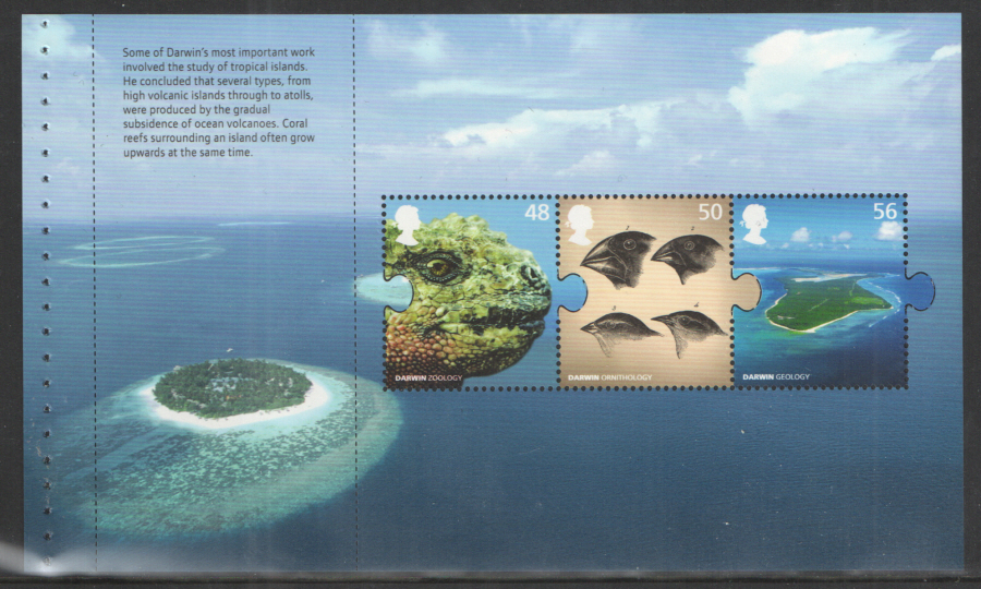 (image for) Pane DP399 from 2009 Charles Darwin Prestige Booklet