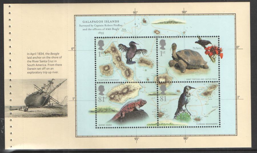 (image for) Pane DP400 from 2009 Charles Darwin Prestige Booklet