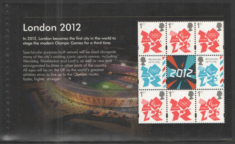 (image for) Pane DP447 from 2012 London Olympics Prestige Booklet - Click Image to Close