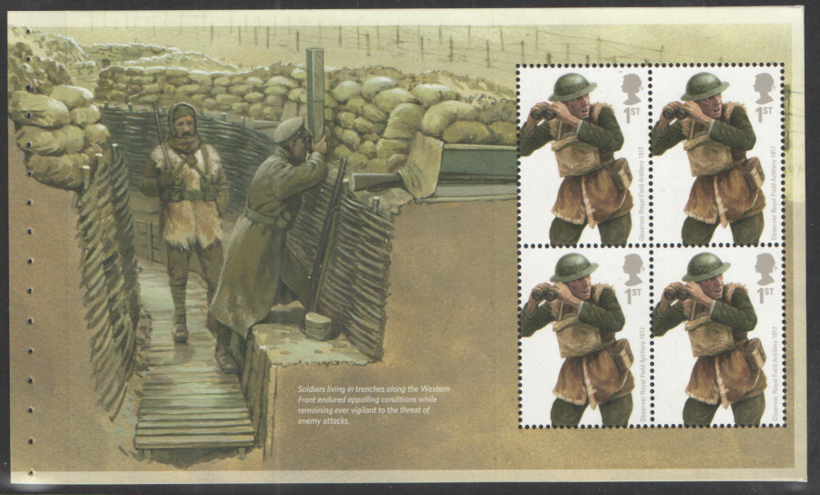 (image for) Pane DP481 from 2015 "Great War 1915" Prestige Booklet