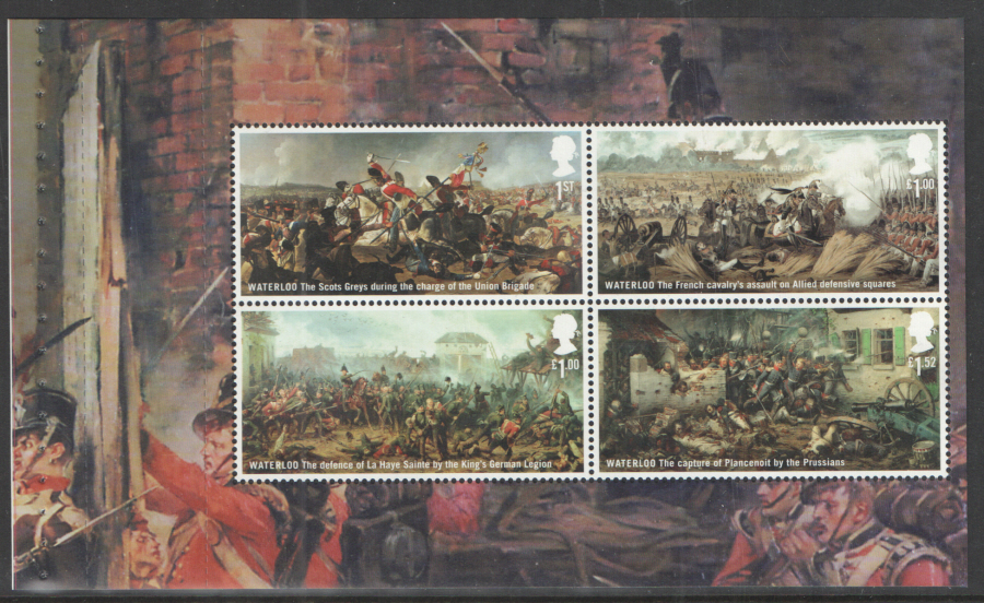 (image for) Pane DP486 from 2015 Battle of Waterloo Prestige Booklet