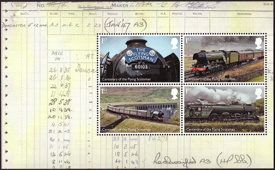 (image for) Pane DP626 from 2023 Flying Scotsman Prestige Booklet