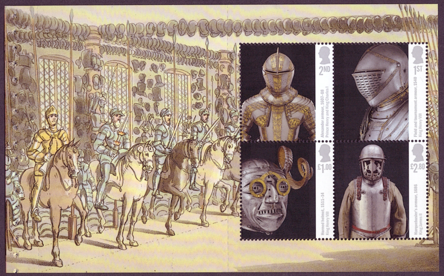 Pane DP661 from 2025 Royal Armouries Prestige Booklet (image for) Pane DP661 from 2025 Royal Armouries Prestige Booklet