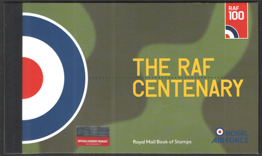 (image for) DY25 / DB5(77) 2018 RAF Centenary Royal Mail Prestige Booklet - Click Image to Close
