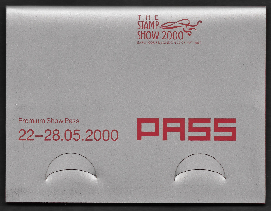 (image for) 2000 "Stamp Show 2000" Royal Mail Exhibition Premium Show Pass