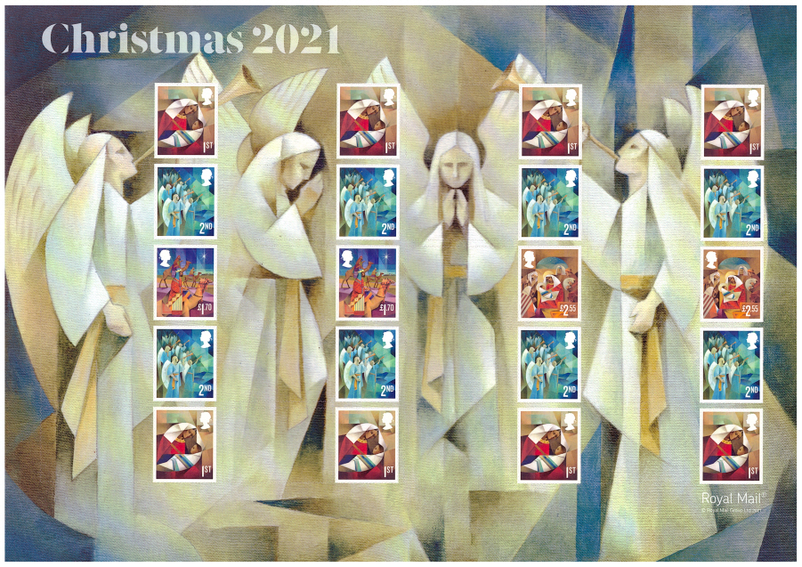 (image for) LS136 2021 Christmas Royal Mail Generic Smilers Sheet - Click Image to Close