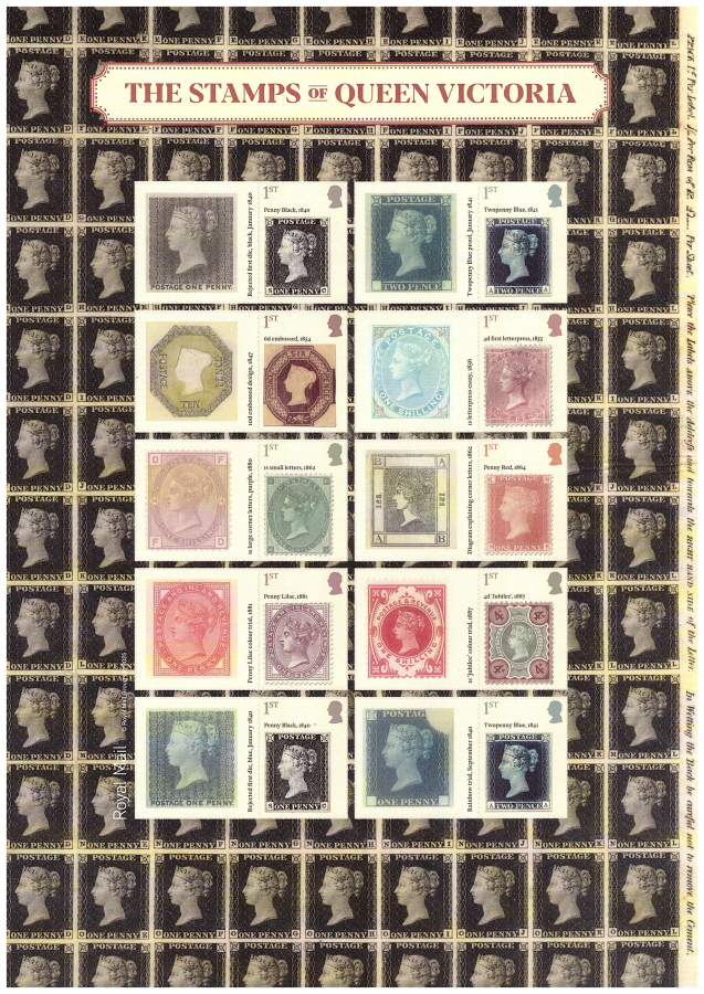 (image for) LS179 (TBC) 2025 Stamps of Queen Victoria Royal Mail Generic Smilers Sheet