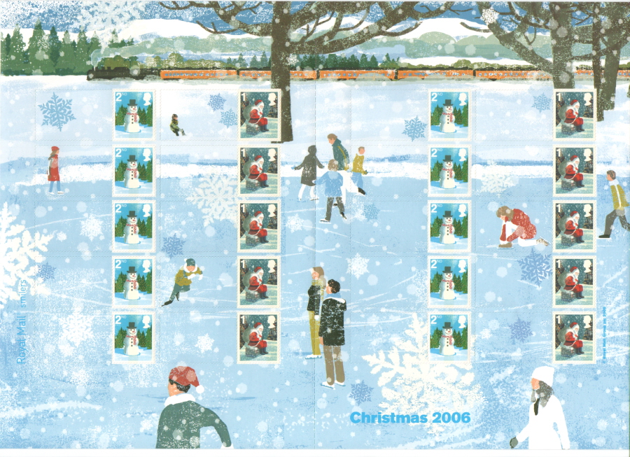 (image for) LS34 2006 Christmas Royal Mail Generic Smilers Sheet