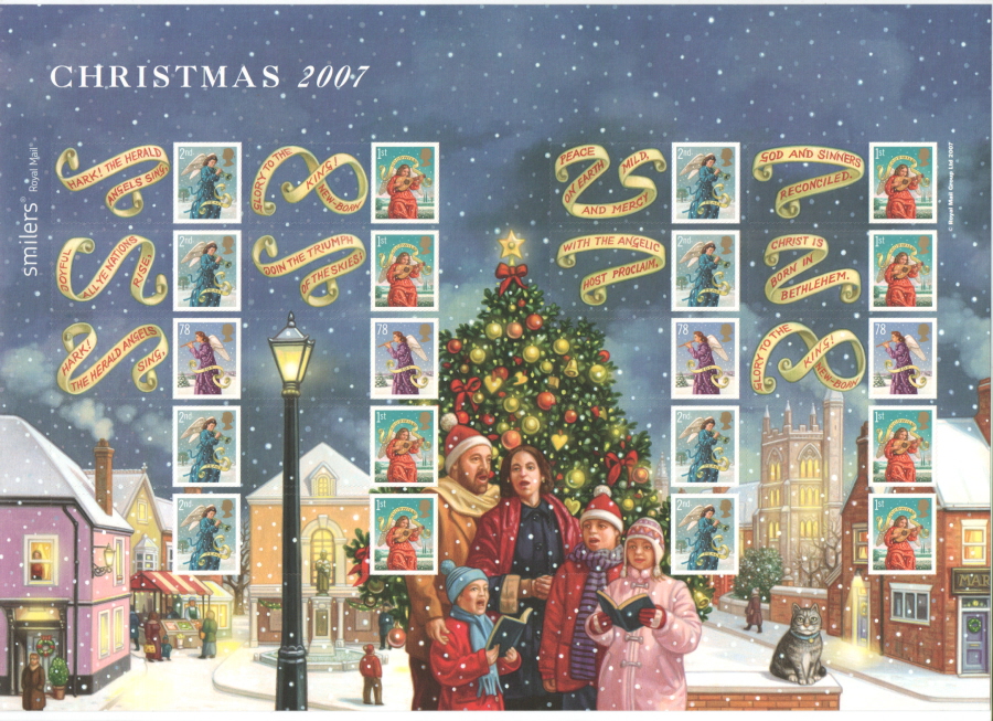 (image for) LS42 2007 Christmas Royal Mail Generic Smilers Sheet - Click Image to Close