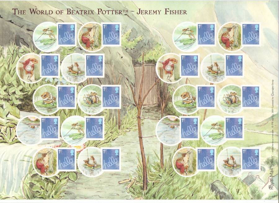 (image for) LS60 2009 Beatrix Potter Jeremy Fisher Smilers For Kids Sheet