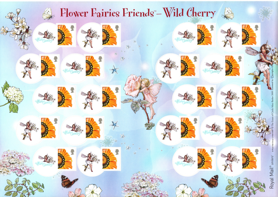 (image for) LS61 2009 Flower Fairies Wild Cherry Smilers For Kids Sheet - Click Image to Close