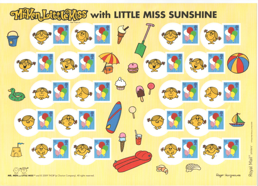 (image for) LS62 2009 Little Miss Sunshine Smilers For Kids Sheet