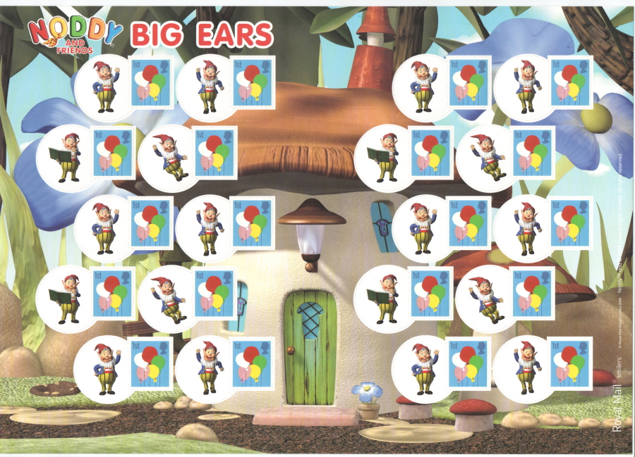 (image for) LS63 2009 Noddy & Big Ears Smilers For Kids Sheet