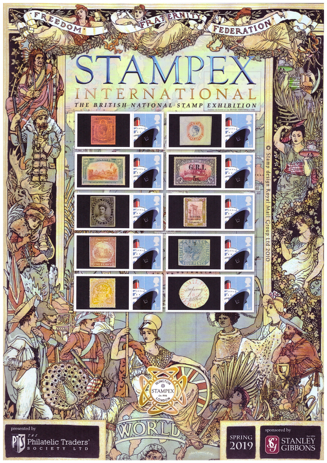 (image for) BC-516 2019 Spring Stampex Business Smilers Sheet