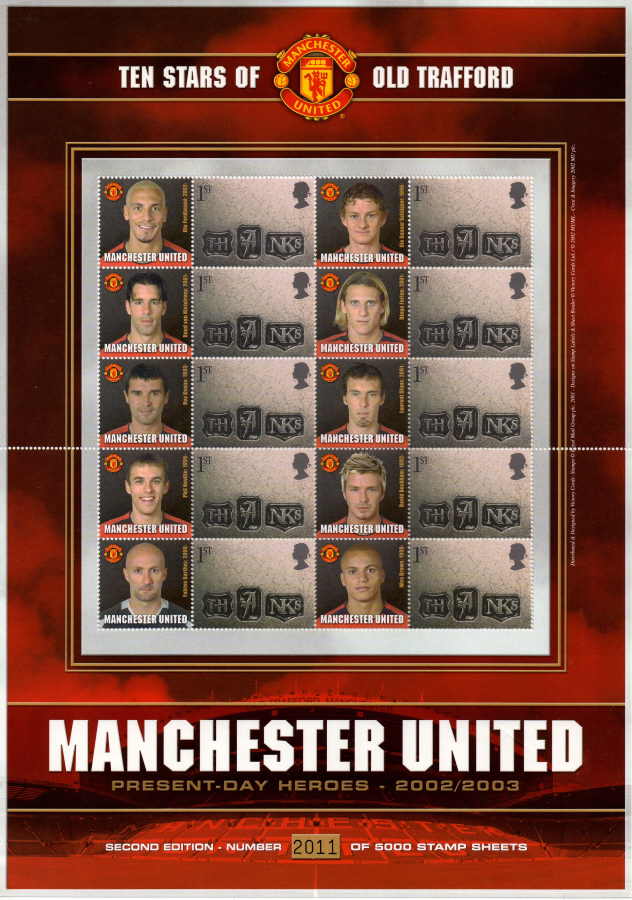 (image for) BC-004 2002 Manchester United Heroes Business Smilers Sheet