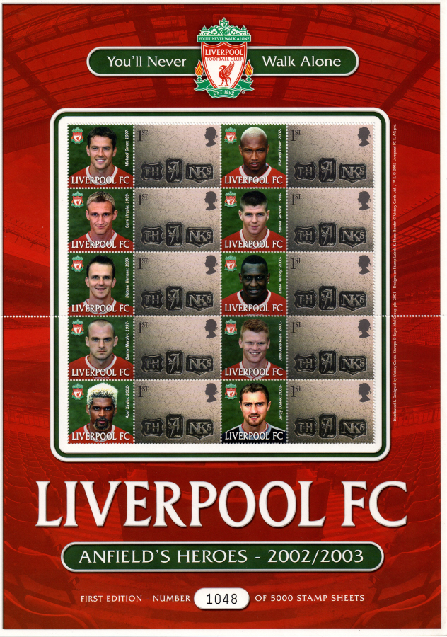 (image for) BC-006 2002 Liverpool Heroes Business Smilers Sheet