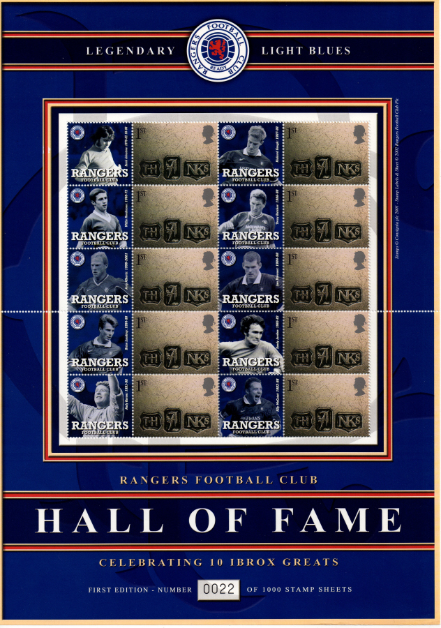 (image for) BC-008 2002 Rangers Hall Of Fame Business Smilers Sheet - Click Image to Close