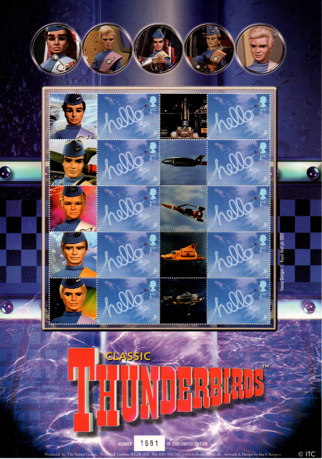 (image for) BC-021 2004 Classic Thunderbirds Business Smilers Sheet - Click Image to Close