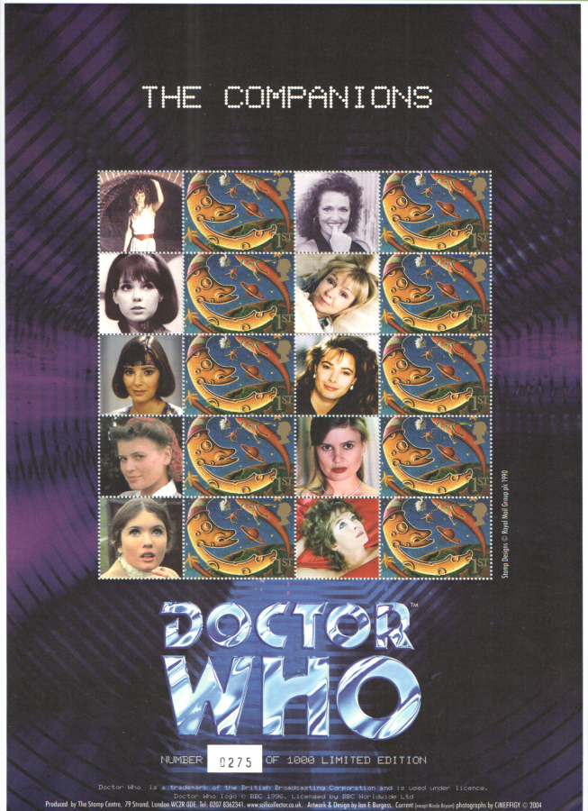 (image for) BC-025 2004 Doctor Who - The Companions Business Smilers Sheet