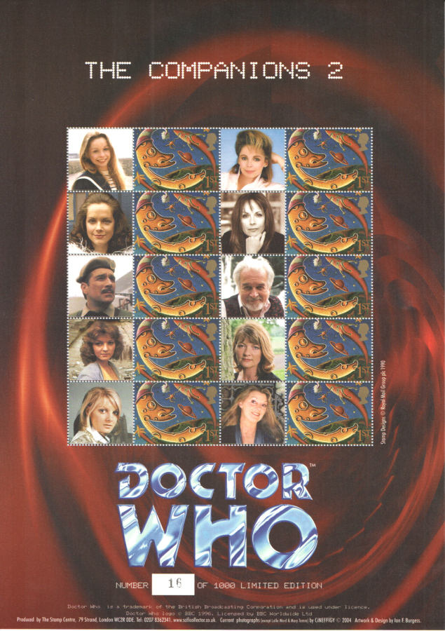 (image for) BC-026 2004 Doctor Who - The Companions 2 Business Smilers Sheet