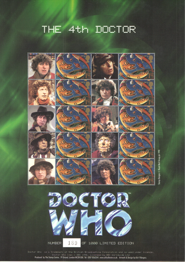 (image for) BC-028 2004 Doctor Who - The 4th Doctor Business Smilers Sheet