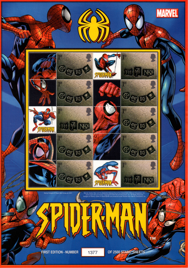 (image for) BC-030 2004 Spiderman Business Smilers Sheet - Click Image to Close