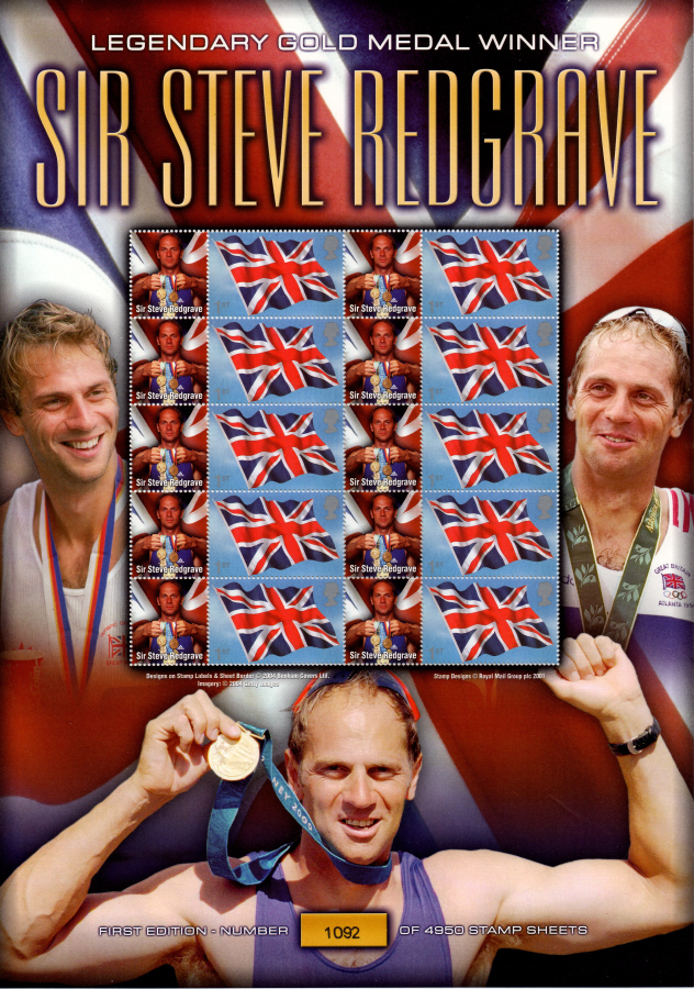(image for) BC-031 2004 Sir Steve Redgrave Business Smilers Sheet - Click Image to Close
