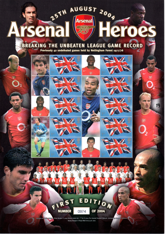 (image for) BC-041 2004 Arsenal Heroes Business Smilers Sheet