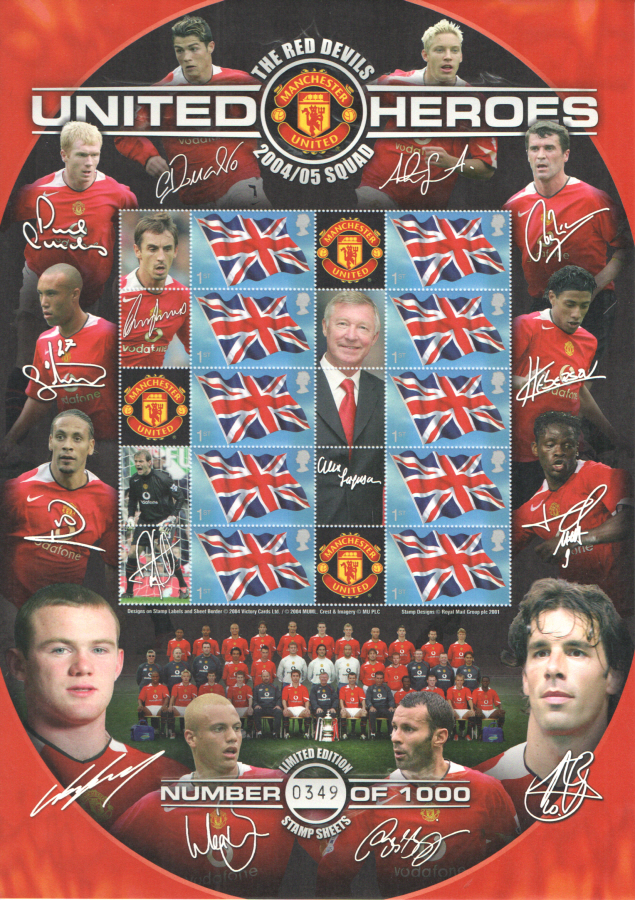 (image for) BC-042 2004 Manchester United Heroes Business Smilers Sheet