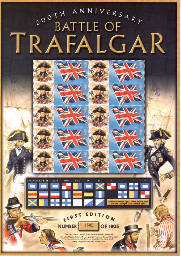 (image for) BC-048 2005 Battle of Trafalgar Business Smilers Sheet - Click Image to Close