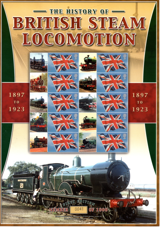 (image for) BC-052 2005 British Steam Locomotion 1897-23 Business Smilers Sheet - Click Image to Close